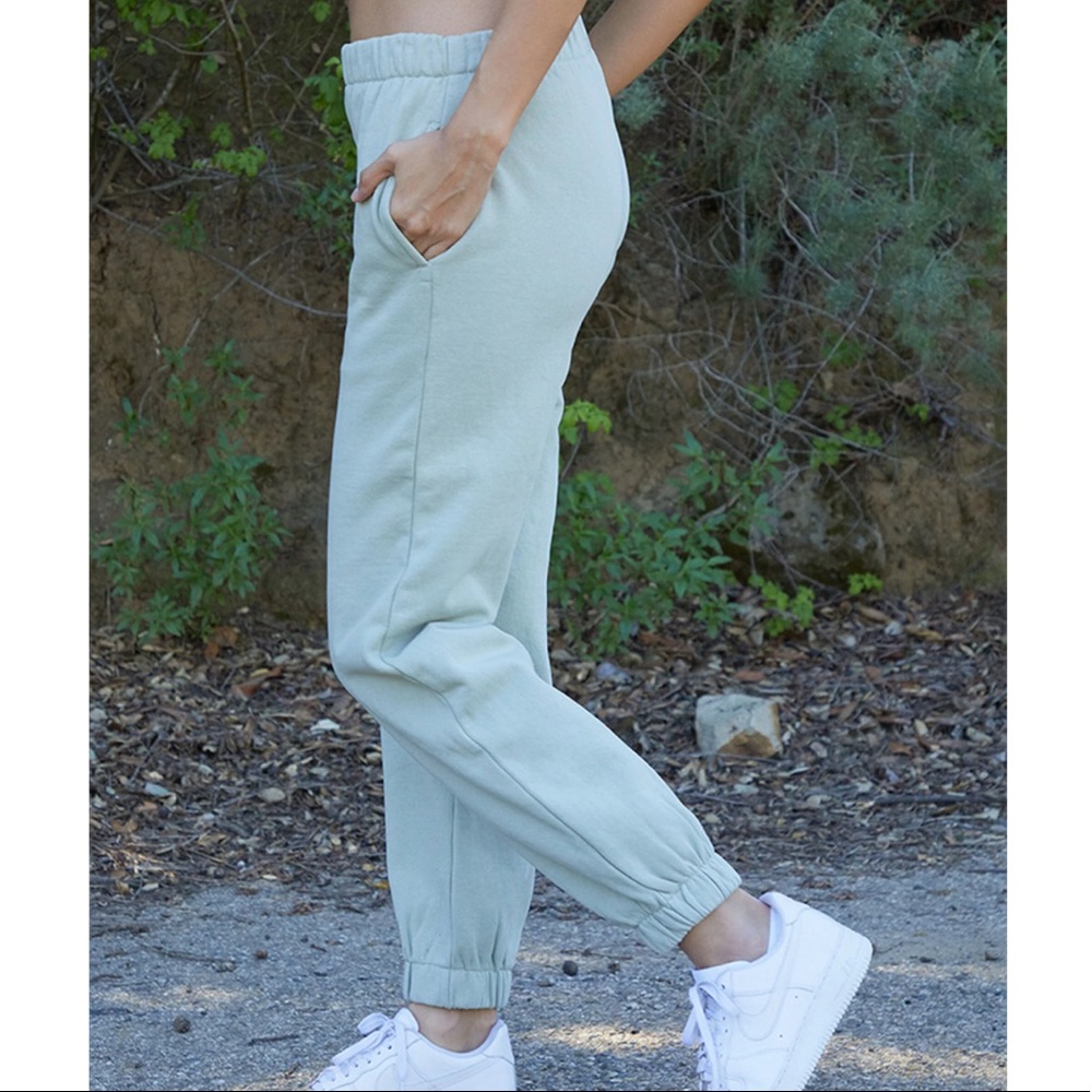 Brandy Melville/John Galt Green Rosa Sweatpants - Picture 2 of 7